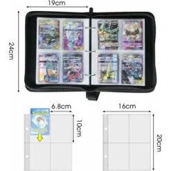 Pokemon Card Binder, Card Protector Book Album, Card Storage Card Protector Book With 50 Pages In 8 Pockets For 400 Trading Cards - Yellow 7 Pokemon Card Binder, Card Protector Book Album, Card Storage Card Protector Book With 50 Pages In 8 Pockets For 400 Trading Cards - Yellow -Office Furniture Store 79176441 3