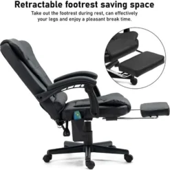Black Massage Office Chair 8 Black Massage Office Chair -Office Furniture Store 81922048 4