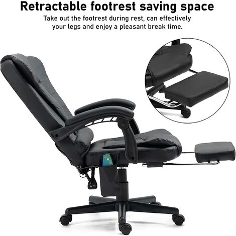 Black Massage Office Chair 4 Black Massage Office Chair - Image 4