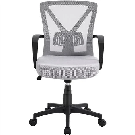 Yaheetech Mesh Office Chair Executive Desk Chair, Light Gray 1 Yaheetech Mesh Office Chair Executive Desk Chair, Light Gray