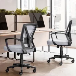 Yaheetech Mesh Office Chair Executive Desk Chair, Light Gray 6 Yaheetech Mesh Office Chair Executive Desk Chair, Light Gray -Office Furniture Store 83169716 2