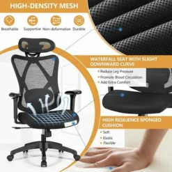Ergonomic Mesh Office Chair High Back Executive Chair Swivel Reclining Chair -Office Furniture Store 84708928 5