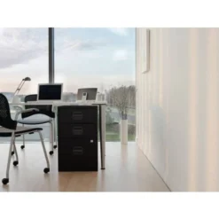 Bisley A4 3 Drawer Filing Cabinet - Silver & Black 5 Bisley A4 3 Drawer Filing Cabinet - Silver & Black -Office Furniture Store 86764438 3