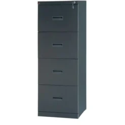 Realspace 4 Drawer Filing Cabinet – Black