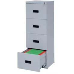 Realspace 4 Drawer Filing Cabinet – Grey -Office Furniture Store 86764478 3