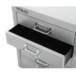 Bisley 5 Drawer Filing Cabinet - Silver -Office Furniture Store 86764508 3