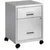 Pierre Henry Combi Filing Cabinet 2 Drawer - Silver