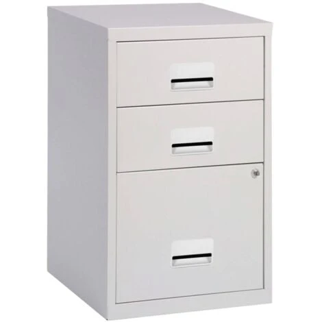Pierre Henry 3 Drawer A4 Filing Cabinet – Grey 1 Pierre Henry 3 Drawer A4 Filing Cabinet – Grey