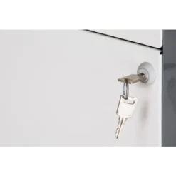 Pierre Henry 3 Drawer A4 Filing Cabinet – Silver & White -Office Furniture Store 86764568 3