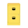 Bisley 2 Drawer Metal Filing Cabinet - Yellow