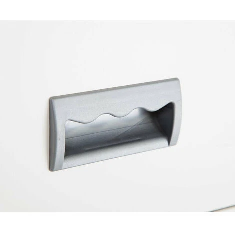 Pierre Henry 3 Drawer Maxi Filing Cabinet - Silver/White 4 Pierre Henry 3 Drawer Maxi Filing Cabinet - Silver/White - Image 4