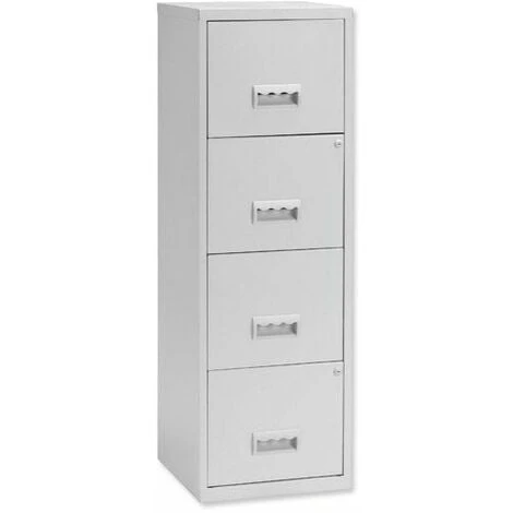 Pierre Henry 4 Drawer Maxi Tall Filing Cabinet - White 1 Pierre Henry 4 Drawer Maxi Tall Filing Cabinet - White