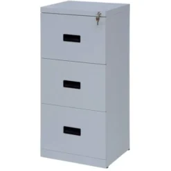 Realspace 3 Drawer Filing Cabinet – Grey