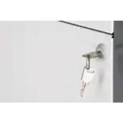 Pierre Henry Combi Filing Cabinet 2 Drawer - Silver & White -Office Furniture Store 86764618 3