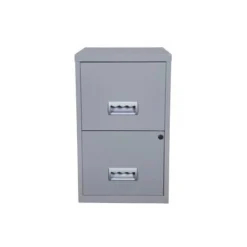 Pierre Henry 2 Drawer Maxi Tall Filing Cabinet - Silver 8 Pierre Henry 2 Drawer Maxi Tall Filing Cabinet - Silver -Office Furniture Store 86764658 4