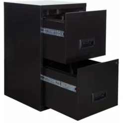 Pierre Henry 2 Drawer Maxi Tall Filing Cabinet - Black -Office Furniture Store 86764682 3