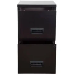 Pierre Henry 2 Drawer Maxi Tall Filing Cabinet - Black -Office Furniture Store 86764682 4