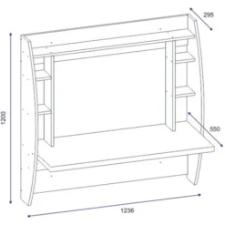 Buglem Computer Desk - White -Office Furniture Store 87192218 4