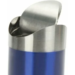 Mini Stainless Steel Trash Can With Convenient Swing Lid For Office Trolley Bedroom (Green) -Office Furniture Store 87615186 4