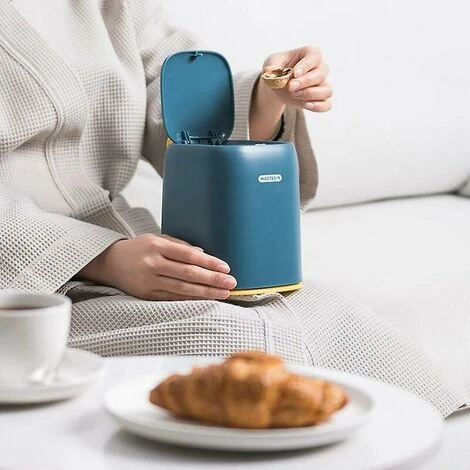 Mini Office Bin Bathroom Bedroom Office Kitchen Bin Can-a Pink 4 Mini Office Bin Bathroom Bedroom Office Kitchen Bin Can-a Pink - Image 4