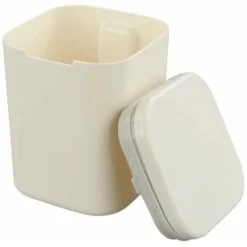 Mini Trash Can With Lid, Push Button, Waste Bin, Office Waste Bin, Small Trash CanWhite -Office Furniture Store 87654452 3