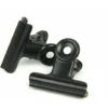 GDRHVFD Black Bulldog Small Clips, 30 Inch Pack 1 Metal Hinge Clips Folder Paper Money Binder Clamps (Black, 22mm)