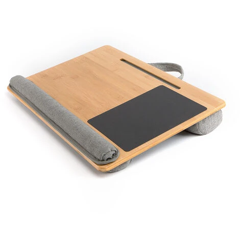 Portable Laptop Desk With Stand For Laptops Up To 17 Inches With Cushion And Built-in Mouse Pad For Tablet, Pen And Phone 1 Portable Laptop Desk With Stand For Laptops Up To 17 Inches With Cushion And Built-in Mouse Pad For Tablet, Pen And Phone