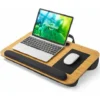 Lap Desk For 17-inch Laptops With Double Cushion, Wrist Rest And Integrated Mouse Pad