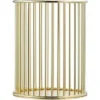 HIASDFLS Pot Crayons Métal Pinceaux Rond Durable Pot Crayons Évidé Doré Pot Crayons Fer Ajouré Pot Crayons Rond Métallique Papeterie Stockage Organiseur Conteneur - Or