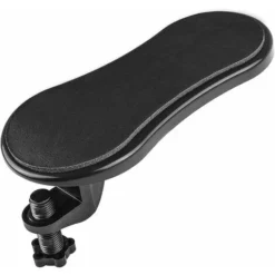 HIASDFLS Coussin D'accoudoir D'ordinateur, Table De Support D'accoudoir Amovible, Repose-main D'ordinateur Noir Réglable, Fournit Un Support De Bras Sur Le Bureau D'ordinateur, Réglable à 180°