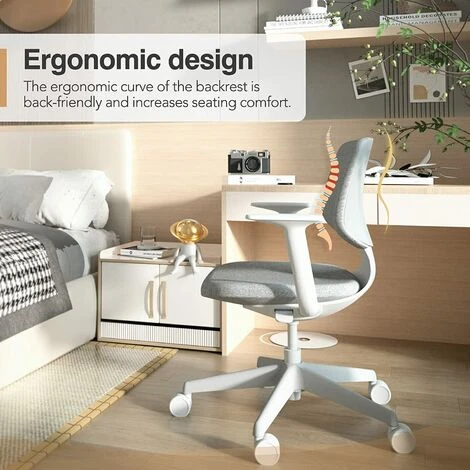 SANODESK Office Chair Desk Chair Ergonomic Office Chair Student Chair With Armrests And Lumbar Support 360° Swivel Executive Chair For Home Office SC03G 2 SANODESK Office Chair Desk Chair Ergonomic Office Chair Student Chair With Armrests And Lumbar Support 360° Swivel Executive Chair For Home Office SC03G - Image 2