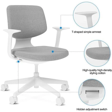 SANODESK Office Chair Desk Chair Ergonomic Office Chair Student Chair With Armrests And Lumbar Support 360° Swivel Executive Chair For Home Office SC03G 4 SANODESK Office Chair Desk Chair Ergonomic Office Chair Student Chair With Armrests And Lumbar Support 360° Swivel Executive Chair For Home Office SC03G - Image 4