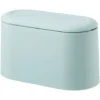 1PC Mini Countertop Trash Can, Small Desktop Trash Can For Office, Bathroom, Small Waste Bin, Plastic, Light Green, 221113cm