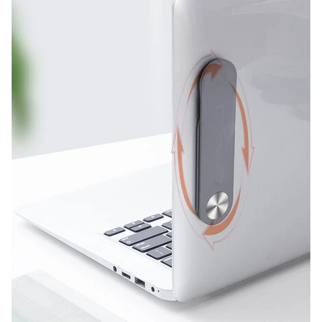 Magnetic Laptop Stand, Adjustable Side Phone Screen Holder For IPhone 13/iPhone 12 Pro Max/Pro/Mini, Foldable Computer Extension Stand (Black) 2 Magnetic Laptop Stand, Adjustable Side Phone Screen Holder For IPhone 13/iPhone 12 Pro Max/Pro/Mini, Foldable Computer Extension Stand (Black) - Image 2