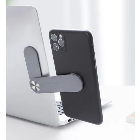 Magnetic Laptop Stand, Adjustable Side Phone Screen Holder For IPhone 13/iPhone 12 Pro Max/Pro/Mini, Foldable Computer Extension Stand (Black) 5 Magnetic Laptop Stand, Adjustable Side Phone Screen Holder For IPhone 13/iPhone 12 Pro Max/Pro/Mini, Foldable Computer Extension Stand (Black) - Image 5