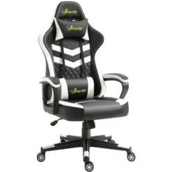 Vinsetto Racing Gaming Chair W/ Lumbar Support, Headrest, Gamer Office Chair Black