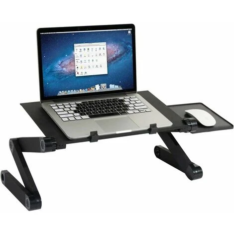 Laptop Table Laptop Stand Bed/Sofa Folding PC Table,Adjustable Ventilated Portable Desk Stand With Aluminum Alloy Mouse Pad Black 1 Laptop Table Laptop Stand Bed/Sofa Folding PC Table,Adjustable Ventilated Portable Desk Stand With Aluminum Alloy Mouse Pad Black