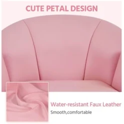 Yaheetech Rolling Desk Chair Office Chair For Home/Office, Simple Pink -Office Furniture Store 97390894 2