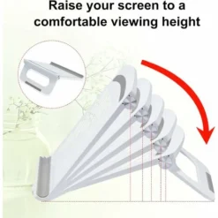Laptop Stand, Built-in Folding Stand, Adjustable Height Levels Desktop Laptop Stand, Ergonomic Air Ventilation Laptop Stand -Office Furniture Store 97455549 5