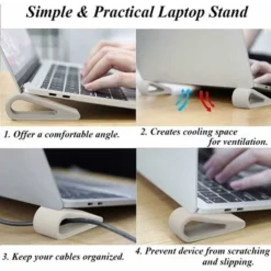 Pieces Laptop Stand, Laptop Stand, Notebook Riser, Mini Non-Slip Silicone Ventilated Computer Stand For Notebook (4 Colors) 9 Pieces Laptop Stand, Laptop Stand, Notebook Riser, Mini Non-Slip Silicone Ventilated Computer Stand For Notebook (4 Colors) -Office Furniture Store 97455928 5