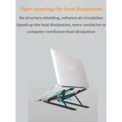 Laptop Stand Adjustable ABS Plastics For 11-17 Inch Laptop, Ergonomic Foldable Laptop Desk Stand -Office Furniture Store 97456648 2