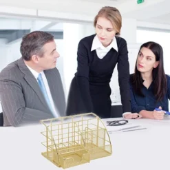Iron Stationery Storage Rack, Desktop Pen And Paper Storage Rack -Office Furniture Store 97458517 5