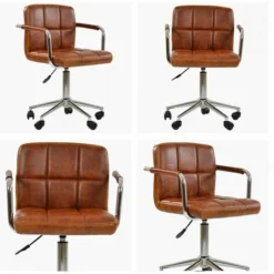 Bahama Small Office Chair Vintage Tan Brown